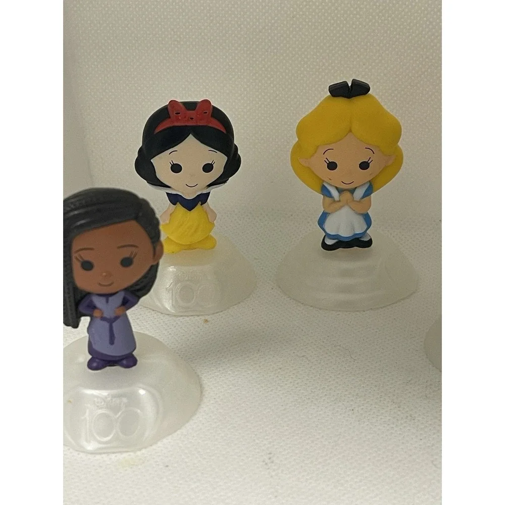 Disney Mcd 2023 100 Year Anniversary Lot  6 Princess‎ Characters Toy Cake Topper